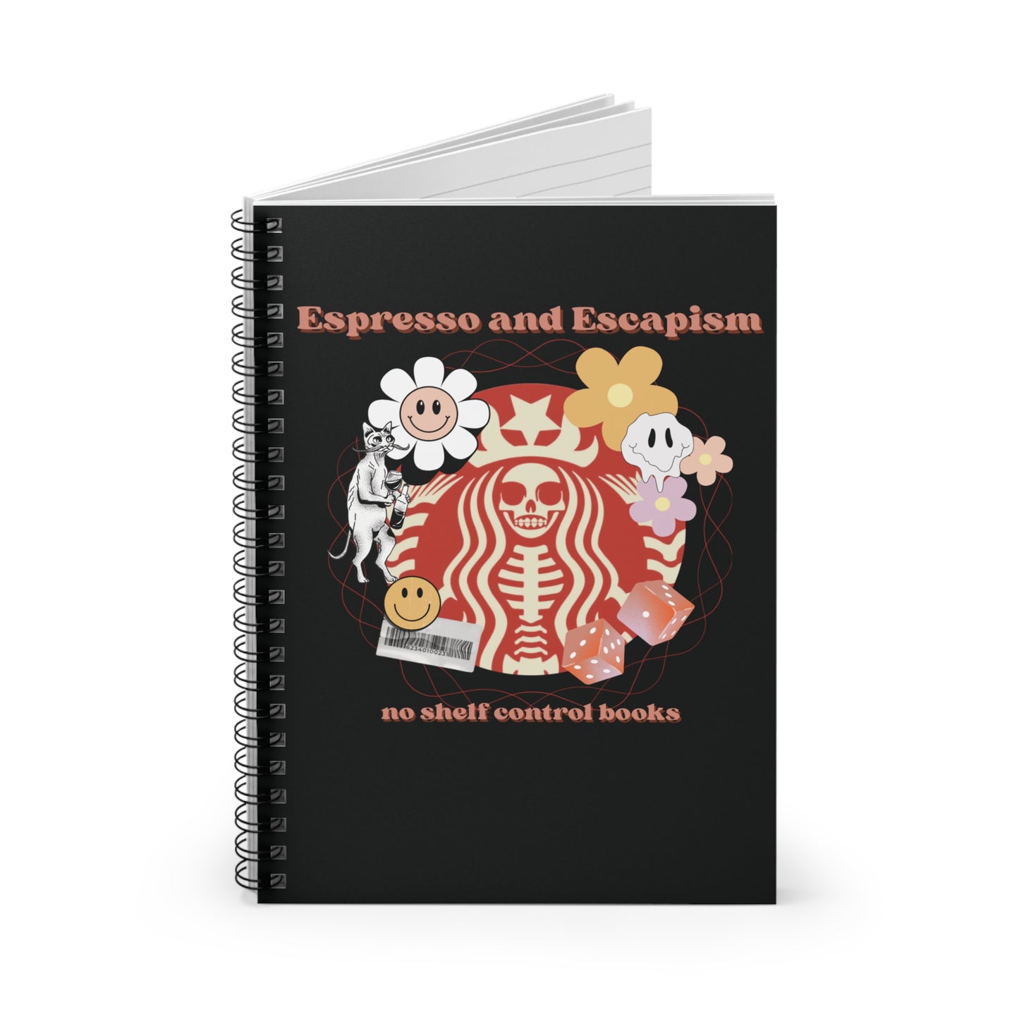 Espresso and Escapism Spiral Notebook