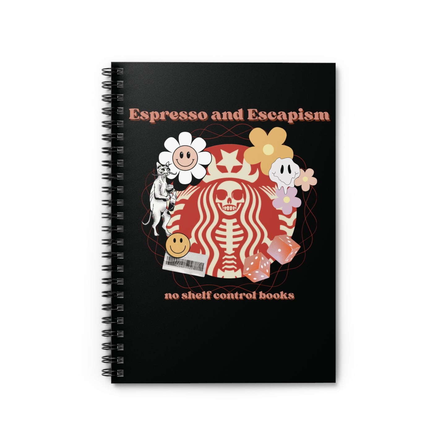 Espresso and Escapism Spiral Notebook