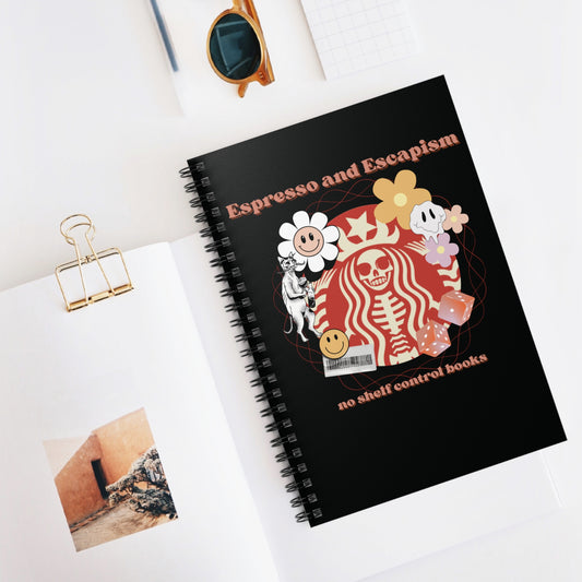 Espresso and Escapism Spiral Notebook